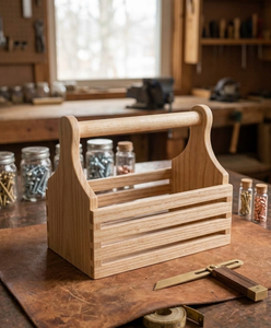 Rustic Wooden Cutlery Stand for <b>Kitchen</b> Countertop Organizer Holder Spoons Forks Knives Dining <b>Table</b> Storage Handmade Durable - Product Image 5