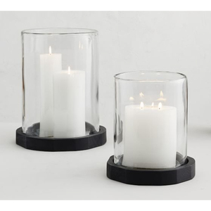 Premium Gold Metal <b>Lantern</b> With Clear Glass Cylinder Heat Resistant Home Decoration <b>Hurricane</b> Candle Holder On Sale - Product Image 4