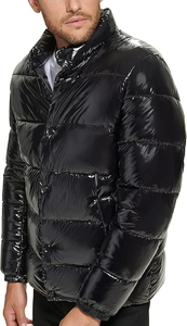 Veste matelassée, manteau à bulles, logo OEM, veste à bulles brillante pour homme, pour l'extérieur - Product Image 5