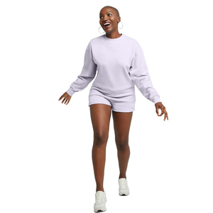 OEM <b>Women</b> Casual <b>Sweat</b> <b>Shorts</b> French Terry Lounge High Waist Soft Breathable Quick Dry Eco-Friendly 4 Way Stretch Plus Size - Product Image 6
