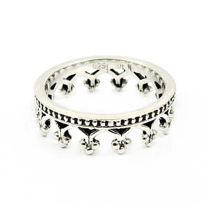 Princess Crown <b>Ring</b> Crafted From 925 Sterling Silver Hypoallergenic Elegant & Light Weight Bohemian <b>Ring</b> For Women & Girls - Product Image 1