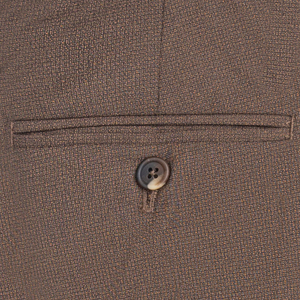 Pantalones Casuales para Hombre Active Squad, 100% Algodón, Forro de Felpa, Color Marrón, Elegantes, Profesionales, para Oficina, Corte Recto, Talle Medio - Product Image 6