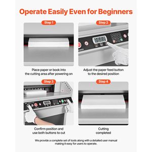 Taglierina Elettrica Professionale per Carta, Larghezza di Taglio 18,9 Pollici e Spessore di Taglio 1,97 Pollici, Modello 1 Hy - Product Image 6