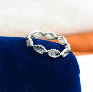 Fabriqué en Inde, anneau en argent sterling 925 avec rutile noir veineux, pour femmes, utilisé par les exportateurs. - Product Image 5