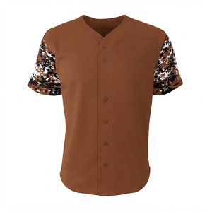 Custom Button Baseball Jersey Personalized Sports Uniform Men Plus Sizes Breathable Quick Dry Eco-Friendly Windproof Front - Product Image 2