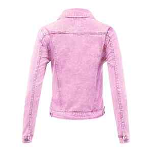 Vestes en jean matelassées pour femmes de qualité supérieure OEM, 100 % coton, couleur noire unie, col rabattu, boutonnées, personnalisables, faible MOQ - Product Image 2