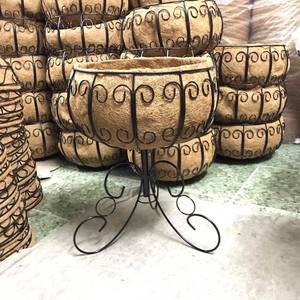 Pot suspendu en fibre de coco MOST WANTED 2026 – Jardinière en coque de noix de coco pour la culture de fleurs et la décoration intérieure, respirante et régulatrice d'humidité - Product Image 2