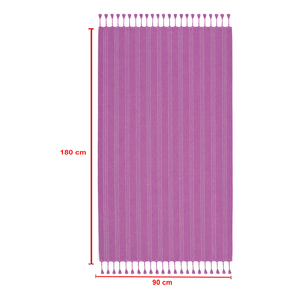 Toalla de Playa Fouta 100% Algodón Orgánico de Secado Rápido, Ecológica, Moderna y de Lujo, Teñida con Hilo Turco, con Flecos - Product Image 6
