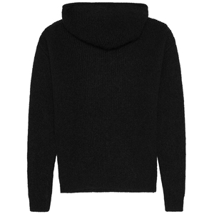 Sudadera con capucha de mohair personalizada para hombre y mujer, jersey de punto oversize, suéter de mohair, sudadera corta de punto esponjoso con rayas - Product Image 2