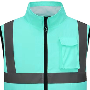 Chaleco de Seguridad Reflectante de Clase 2 Industrial, Alta Visibilidad con Cierre Frontal Seguro para Trabajo al Aire Libre y Seguridad Vial - Product Image 2