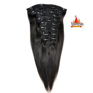 Extensions de cheveux indiens Remy à clipser en gros, 100g, ondulations profondes lâches, double trame, cheveux humains naturels originaux, pas chers - Product Image 1