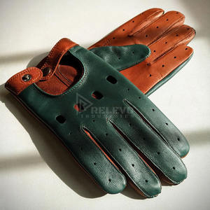 Guantes Largos de Motocicleta de Cuero para Hombre, Guantes de Carreras con Protección de Nudillos de Fibra de Carbono, Resistentes a Impactos - Product Image 1