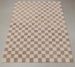 Alfombra Abstracta de Yute Natural Hecha a Mano |   Alfombra Tejida a Mano Ecológica y Antibacteriana, Apta para Mascotas, para Sala de Estar, Dormitorio y Hogar - Product Image 6