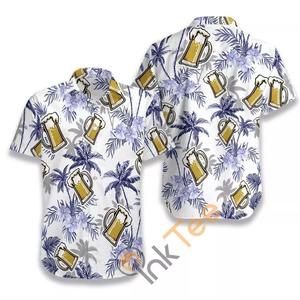 Chemise Hawaïenne Homme Manches Courtes Imprimé Feuilles Tropicales Noir Vert Tenue Hiver Vacances Respirante Écologique Anti-Boulochage - Product Image 2