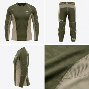 Combinaison de compression pour hommes Performance Gym Training Running Stretch Fit Europa Pro Maluza - Product Image 6