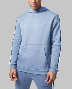 ชุดเสื้อผ้าแนวสตรีทสำหรับผู้ชายชุดวิ่งจ๊อกกิ้งแบบเรียงซ้อนกันชุดมีซิปชุดออกกำลังกายผ้าฝ้ายระบายอากาศ - Product Image 4