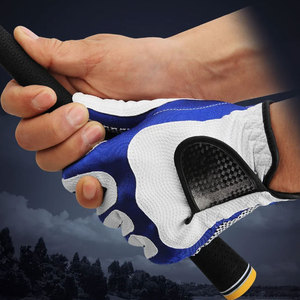 Lightweight Mesh Golf <b>Gloves</b> Breathable Pull On Golf <b>Gloves</b> Blue White Training <b>Grip</b> Unisex OEM ODM Manufacturer - Product Image 4