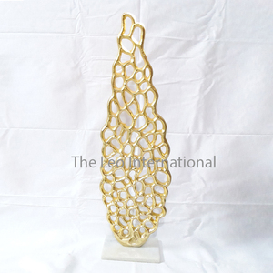 Face Look Sculpture and Aluminum Metal Very Luxury Design for Gifts Home Living Room <b>Desk</b> Decoration Showpiece - Product Image 3