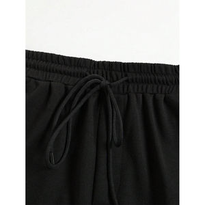 Ensemble de survêtements courts pour hommes, personnalisé par le fabricant, style vintage délavé à l'acide, imprimé sérigraphié, style urbain estival - Product Image 4