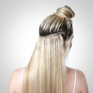 Peluca de Cabello Humano Remy Indio Rubio Platino con Parte en U, Larga, 100% Densidad, Base de Seda, Doble Trama, Longitud Personalizable - Product Image 3