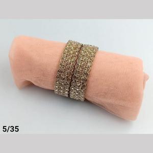 Ensemble de bracelets et joncs en pierre de cristal plaqué or Collection de bijoux élégants et luxueux - Product Image 1