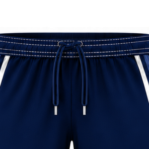 Navy Blue <b>White</b> Rugby <b>Shorts</b> Team Uniform Breathable Lightweight Custom Training Sportswear Athletic Performance <b>Shorts</b> - Product Image 5