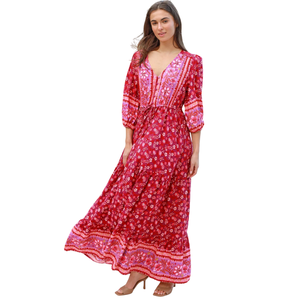 Vestido Maxi Estampado para Mujer, Elegante para Uso Diario - Product Image 3