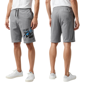 Pantalones Cortos de Felpa Francesa con Lavado Ácido y Diseño de Estampado Dinámico para Hombre, Ropa Casual, Más Vendidos - Product Image 3