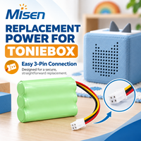 Batterie de remplacement rechargeable Ni-MH 3,6 V 2300 mAh pour MusicBox SoundBox Speaker Tonies TonieBox 50AA5S