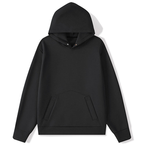 Trendy Oversized <b>Men</b> Plain Hoodie Casual <b>Pullover</b> With Street Fashion Appeal And Cozy Lining Front Pocket Regular Fit - Product Image 4