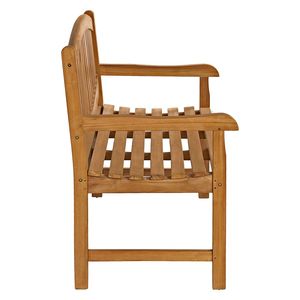 Silla de Jardín Tradicional de Teca para Exteriores con Reposabrazos, Estructura de Madera Maciza, Patas Cónicas, Impermeable, Ecológica y Cómoda - Product Image 3