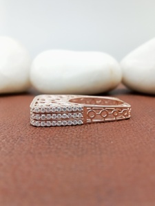 Anillo de Compromiso y Boda D'VINS JEWELS, Diseño Redondo Moderno, Corte Brillante, Color D, Blanco, Plateado, Dorado, Certificado - Product Image 5