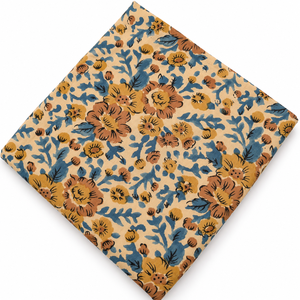 Tissu en voile de coton tissé imprimé à la main, léger, 80 GSM, fil 60S/60S, largeur 43/44 pouces, motif floral rose, unisexe, pour robes - Product Image 2