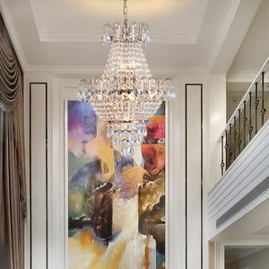Grandi lampadari in oro di lusso contemporaneo di cristallo W1340102270/L5003 plafoniere a sospensione per soggiorno sala da pranzo camera da letto - Product Image 4