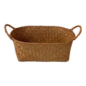 Seagrass Woven <b>Storage</b> <b>Basket</b> with Handles Handmade <b>Storage</b> <b>Basket</b> Wholesale eco-friendly Made in Viet - Product Image 1