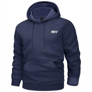 Sweat à capuche pour homme Hip Hop Street Wear, hiver, logo sur le devant, respirant, confortable, coton mélangé, prix bas - Product Image 1