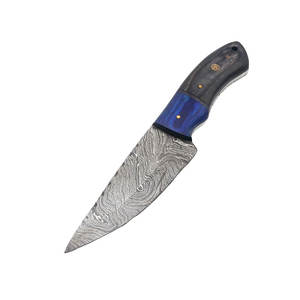 Cuchillo de Caza de Acero de Damasco de Alta Calidad con Espiga Completa y Agarre Cómodo para Actividades al Aire Libre y Supervivencia - Product Image 2