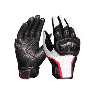 Gants de motocross sur mesure de haute qualité à doigts complets avec fermeture auto-agrippante en nylon/polyester/cuir pour usage extérieur hivernal antidérapant - Product Image 1