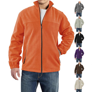 Veste en polaire pour homme, veste d'extérieur à fermeture éclair et col montant pour le printemps et l'hiver - Product Image 1
