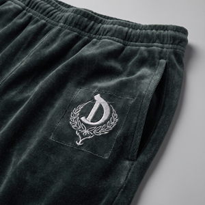 Chándal de terciopelo personalizado unisex verde con media cremallera, cuello alto, ropa deportiva informal, bordado, estampado, bolsillos laterales, secado rápido para primavera - Product Image 3