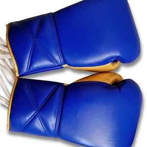 Gants de boxe professionnels en cuir avec fermeture auto-agrippante pour l'entraînement, le Muay Thai, le kickboxing, les mitaines de sparring, assortiment de couleurs - Product Image 5