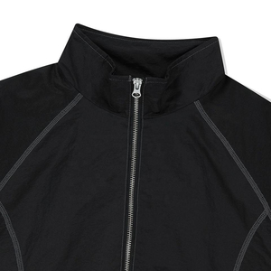 Men Lightweight Nylon <b>Jacket</b> Short Set Minimal <b>Techwear</b> Full Zip Track Top Relaxed Fit Streetwear Two Piece Casual Summer Outfit - Product Image 5