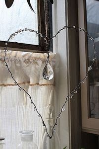 Welcome <b>Wire</b> <b>Wreath</b> With Beads And Buttons Handmade Decor Round Metal Craft - Product Image 2