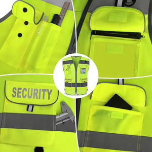 Gilet de sécurité haute visibilité multi-poches pour adultes, OEM ODM, réfléchissant, pour travaux industriels et de construction - Product Image 4