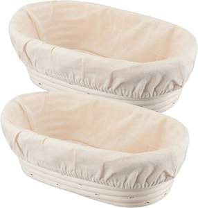 Cesta de pan de ratán ecológica, cesta natural tejida a mano, herramienta para levantar masa para panificación de masa madre - Product Image 1