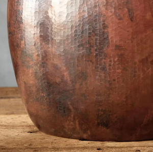 Handmade <b>Copper</b> <b>Vase</b> Rustic Finish Tabletop Decor Metal Flower Pot Antique Style Centerpiece hand-hammered dark <b>copper</b> <b>vase</b> - Product Image 6