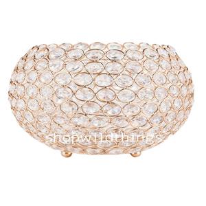 Chandelier en cristal plaqué or avec logo personnalisé bougeoir de mariage décoratif pour la maison nouvel arrivage - Product Image 1