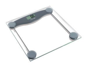 เครื่องชั่งน้ำหนักดิจิตอลแบบพกพา VENUS EPS-1002 สีฟ้า ขนาดกะทัดรัด โปร่งใส หน้าจอแสดงผลแบบดิจิตอล ใช้แบตเตอรี่ พลาสติก 6 มม. สำหรับชั่งน้ำหนักร่างกาย - Product Image 1