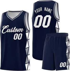 Camiseta de Baloncesto Personalizada con Nombre y Número para Adultos, Diseño de Uniforme Profesional, Absorbe la Humedad - Product Image 1