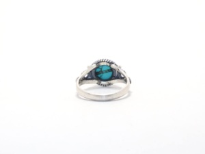 Anillo Clásico de Turquesa Natural, Plata de Ley 925, Joyería Artesanal - Product Image 4